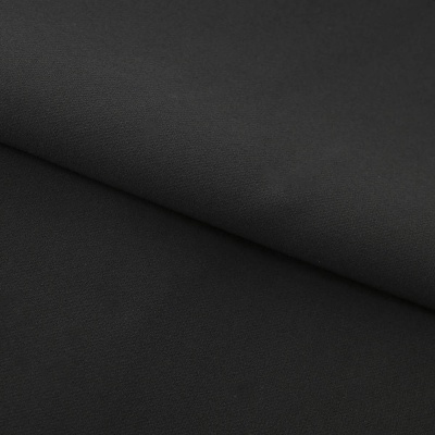 Костюмная ткань "Элис", 220 гр/м2, шир.150 см, цвет чёрный - купить в Нефтекамске. Цена 308 руб.
