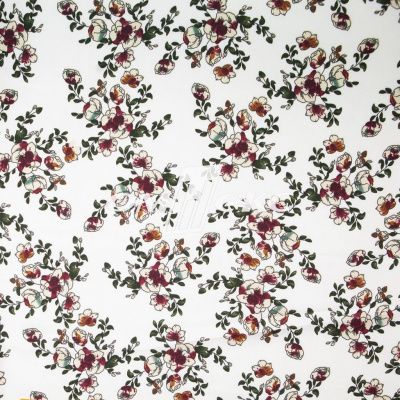 Плательная ткань "Фламенко" 23.1, 80 гр/м2, шир.150 см, принт растительный - купить в Нефтекамске. Цена 264.56 руб.