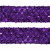 Тесьма с пайетками 12, шир. 35 мм/уп. 25+/-1 м, цвет фиолет - купить в Нефтекамске. Цена: 1 308.30 руб.