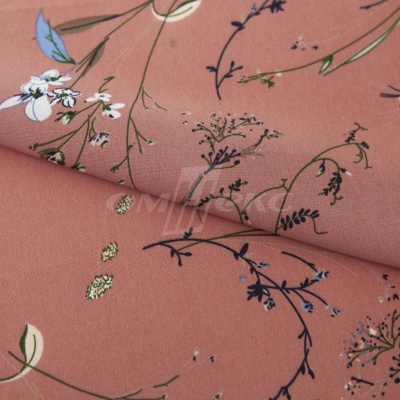 Плательная ткань "Фламенко" 2.1, 80 гр/м2, шир.150 см, принт растительный - купить в Нефтекамске. Цена 311.05 руб.