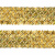 Тесьма с пайетками D16, шир. 35 мм/уп. 25+/-1 м, цвет золото - купить в Нефтекамске. Цена: 1 281.60 руб.