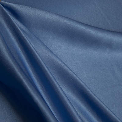 Поли креп-сатин 16-4132, 125 (+/-5) гр/м2, шир.150см, цвет голубой - купить в Нефтекамске. Цена 155.57 руб.