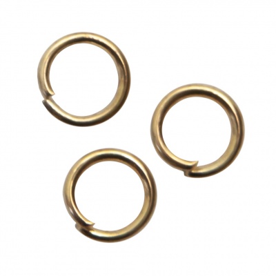 Кольцо  соединительное для бижутерии 5 мм, цв.-золото - купить в Нефтекамске. Цена: 0.44 руб.