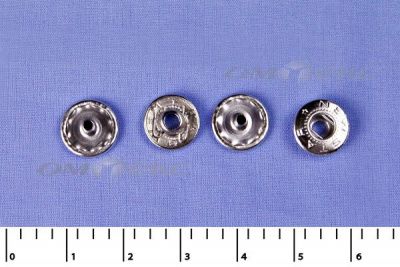 Кнопки металл Ф-12,5 (1440 +/-20 шт) "альфа" никель с рисунком - купить в Нефтекамске. Цена: 2 853.69 руб.