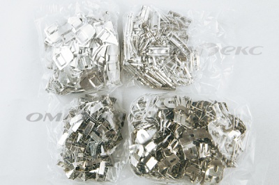 Крючки брючные 4 шипа "Стром" 144 шт. никель - купить в Нефтекамске. Цена: 383.97 руб.