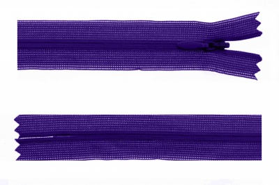 Молния потайная Т3 866, 20 см, капрон, цвет фиолетовый - купить в Нефтекамске. Цена: 5.27 руб.