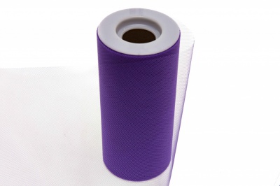 Фатин в шпульках 16-85, 10 гр/м2, шир. 15 см (в нам. 25+/-1 м), цвет фиолетовый - купить в Нефтекамске. Цена: 100.69 руб.