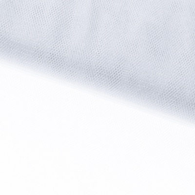 Трикотажное полотно Тюль Кристалл, 100% полиэфир, 16-01/белый, 15гр/м2, шир.160см. - купить в Нефтекамске. Цена 129.70 руб.