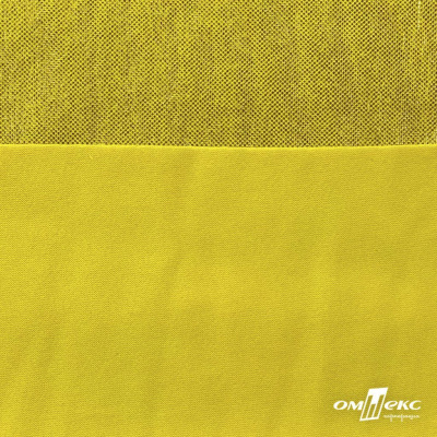 Трикотажное полотно голограмма, шир.140 см, #602 -жёлтый/жёлтый - купить в Нефтекамске. Цена 385.88 руб.