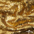Трикотажное полотно, Сетка с пайетками,188 гр/м2, шир.140 см, цв.-тем.золото (#51) - купить в Нефтекамске. Цена 505.15 руб.