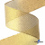 Лента металлизированная "ОмТекс", 50 мм/уп.22,8+/-0,5м, цв.- золото - купить в Нефтекамске. Цена: 149.71 руб.