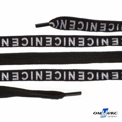Шнурки #107-06, плоские 130 см, "СENICE" , цв.чёрный - купить в Нефтекамске. Цена: 23.03 руб.