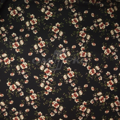 Плательная ткань "Фламенко" 3.1, 80 гр/м2, шир.150 см, принт растительный - купить в Нефтекамске. Цена 239.03 руб.