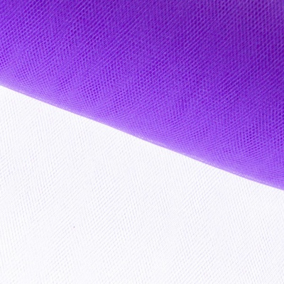 Фатин блестящий 16-85, 12 гр/м2, шир.300см, цвет фиолетовый - купить в Нефтекамске. Цена 109.72 руб.