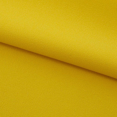 Креп стрейч Амузен 14-0756, 85 гр/м2, шир.150см, цвет жёлтый - купить в Нефтекамске. Цена 196.05 руб.
