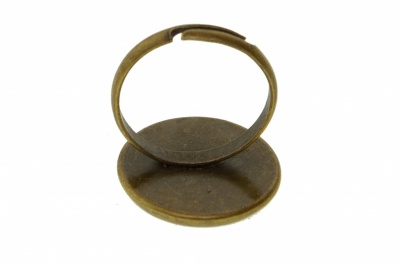 Заготовка для рукоделия металлическая фигурная для кольца 15мм - купить в Нефтекамске. Цена: 7.44 руб.