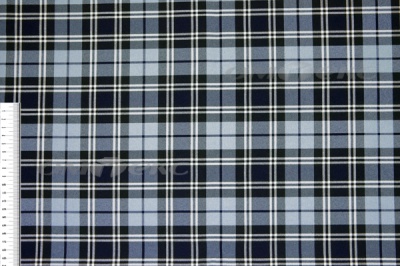Ткань костюмная клетка Т7274 2004, 220 гр/м2, шир.150см, цвет т.синий/гол/бел - купить в Нефтекамске. Цена 