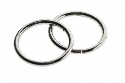 Кольцо металлическое d-15 мм, цв.-никель - купить в Нефтекамске. Цена: 2.48 руб.