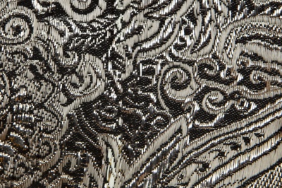 Ткань костюмная жаккард №11, 140 гр/м2, шир.150см, цвет тем.серебро - купить в Нефтекамске. Цена 383.29 руб.