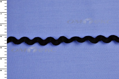 Тесьма плетеная "Вьюнчик"/черный - купить в Нефтекамске. Цена: 48.11 руб.
