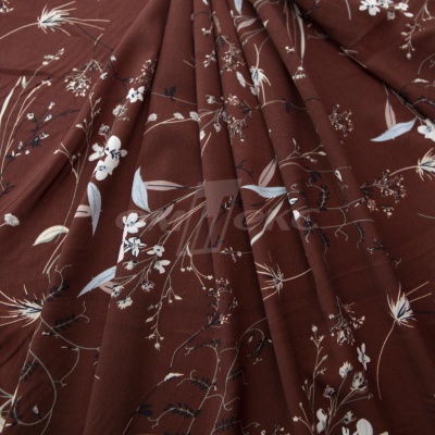 Плательная ткань "Фламенко" 2.2, 80 гр/м2, шир.150 см, принт растительный - купить в Нефтекамске. Цена 239.03 руб.