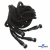 Шнурки #106-04, круглые 130 см, декор.наконечник, цв.чёрный - купить в Нефтекамске. Цена: 31.89 руб.
