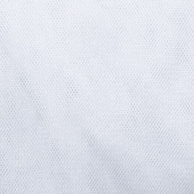 Трикотажное полотно Тюль Кристалл, 100% полиэфир, 16-01/белый, 15гр/м2, шир.160см. - купить в Нефтекамске. Цена 129.70 руб.