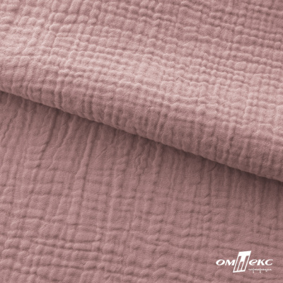 Ткань Муслин, 100% хлопок, 125 гр/м2, шир. 135 см   Цв. Пудра Розовый   - купить в Нефтекамске. Цена 388.08 руб.