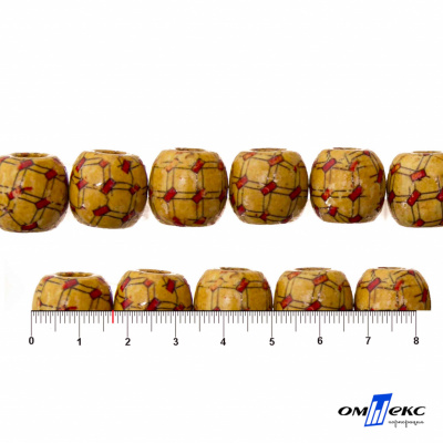 0189-Бусины деревянные "ОмТекс", 17 мм, упак.50+/-3шт - купить в Нефтекамске. Цена: 83.66 руб.