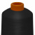 Нитки текстурированные кручёные, намот. 15 000 м, цвет чёрный - купить в Нефтекамске. Цена: 237.24 руб.