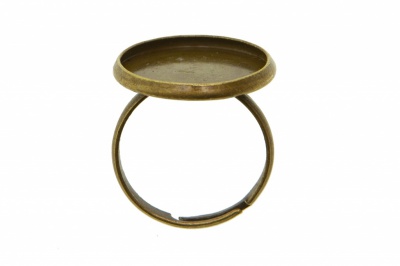 Заготовка для рукоделия металлическая фигурная для кольца 15мм - купить в Нефтекамске. Цена: 7.44 руб.