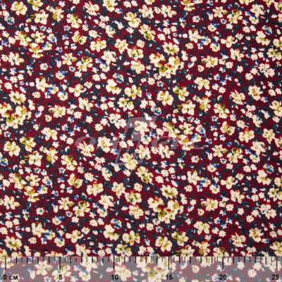 Плательная ткань "Софи" 5.1, 75 гр/м2, шир.150 см, принт растительный - купить в Нефтекамске. Цена 243.96 руб.