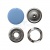 Кнопка рубашечная (закрытая) 9,5мм - эмаль, цв.182 - св.голубой - купить в Нефтекамске. Цена: 5.74 руб.