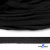 Шнур плетеный d-8 мм плоский, 70% хлопок 30% полиэстер, уп.85+/-1 м, цв.- чёрный - купить в Нефтекамске. Цена: 735 руб.