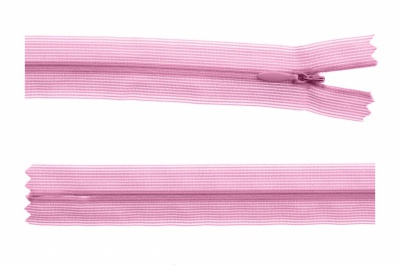 Молния потайная Т3 513, 60 см, капрон, цвет св.розовый - купить в Нефтекамске. Цена: 10.13 руб.
