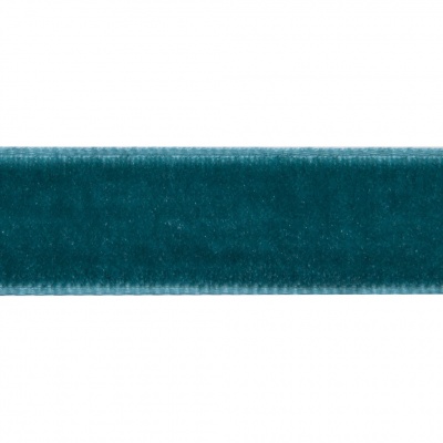 Лента бархатная нейлон, шир.12 мм, (упак. 45,7м), цв.65-изумруд - купить в Нефтекамске. Цена: 392 руб.