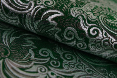 Ткань костюмная жаккард, 135 гр/м2, шир.150см, цвет зелёный№4 - купить в Нефтекамске. Цена 441.94 руб.