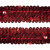 Тесьма с пайетками 3, шир. 30 мм/уп. 25+/-1 м, цвет красный - купить в Нефтекамске. Цена: 1 098.48 руб.