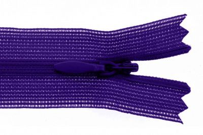 Молния потайная Т3 866, 50 см, капрон, цвет фиолетовый - купить в Нефтекамске. Цена: 8.62 руб.