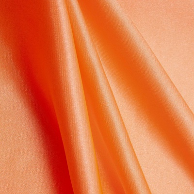 Поли креп-сатин 16-1543, 120 гр/м2, шир.150см, цвет персик - купить в Нефтекамске. Цена 157.15 руб.