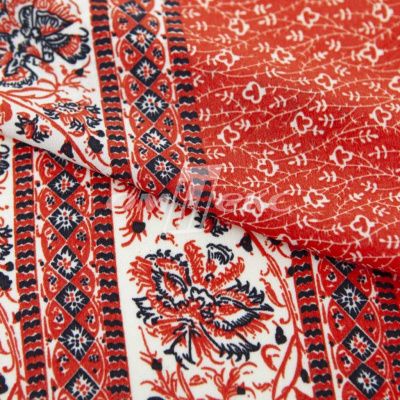 Плательная ткань "Фламенко" 24.1, 80 гр/м2, шир.150 см, принт этнический - купить в Нефтекамске. Цена 241.49 руб.