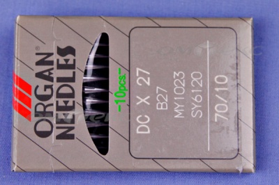 иглы "ORGAN" для ПШМ DC*27 (№70/10) 10шт - купить в Нефтекамске. Цена: 300.97 руб.