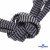 Шнурки #107-07, плоские 130 см, двухцветные цв.серый/чёрный - купить в Нефтекамске. Цена: 23.03 руб.